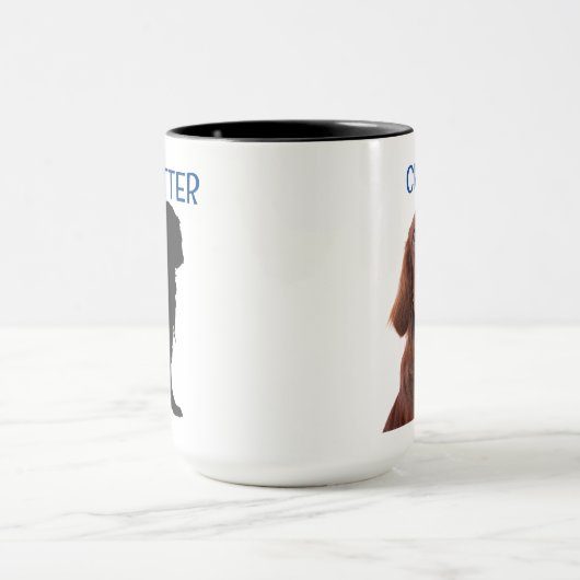 Mug Setter irlandais personnalisé à deux côtés (Centre)