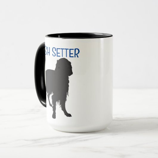 Mug Setter irlandais personnalisé à deux côtés (Devant gauche)