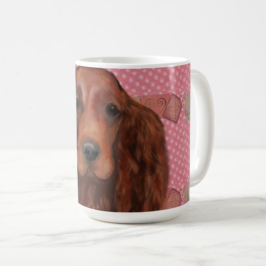 Mug Setter rouge irlandais (Devant droit)