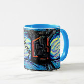 Mug Seul avec l'abîme brillant (Devant droit)