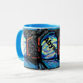 Mug Seul avec l'abîme brillant (Devant gauche)