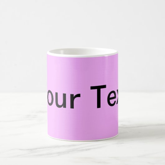 Mug SEULEMENT COULEUR / rose clair + votre texte (Centre)
