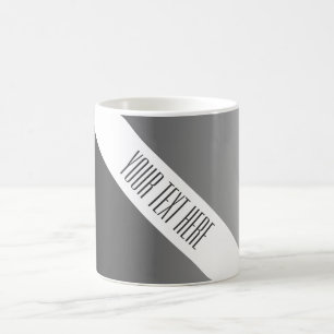 Mug SEULEMENT dégradés de couleur - gris noir + votre