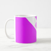 Mug SEULEMENT dégradés de couleur rose néon + votre te (Gauche)
