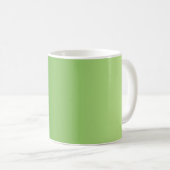 Mug SEULEMENT dégradés de COULEUR - vert (Devant droit)