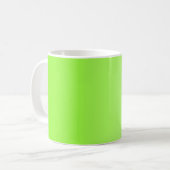 Mug SEULEMENT dégradés de COULEUR - vert néon (Devant gauche)