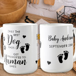 Mug Seulement le meilleur chien des papas de grossesse<br><div class="desc">Seuls les Meilleurs Dads de Chiens sont promus de Chiens Dads à Papa Humain! Surprenez votre chien père de votre grossesse avec cette super mignonne tasse de faire-part de grossesse chien. Personnalisez avec le nom de famille du bébé et votre mois/date 20xx. Ce bébé de grossesse de chien révèle une...</div>