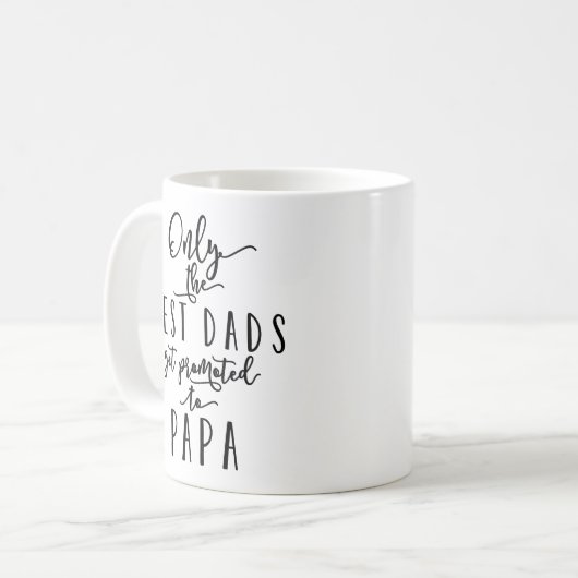 Mug Seulement les meilleurs papas obtiennent favorisés (Devant gauche)