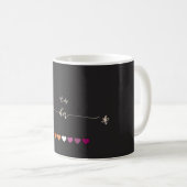 Mug Seulement Son Couple de Cœurs Lesbiens (Devant droit)