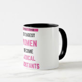 Mug Seules Les Femmes Les Plus Fortes Deviennent Adjoi (Devant droit)