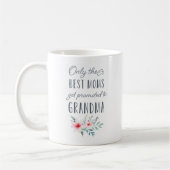 Mug Seules les meilleures mamans sont promues à grand- (Gauche)