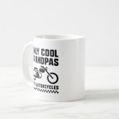 Mug Seules les motocyclettes à dos de grand-père Cool (Devant gauche)