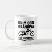 Mug Seules les motocyclettes à dos de grand-père Cool (Gauche)