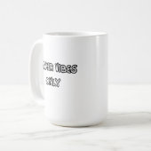 Mug seules les vibrations des créateurs (Devant gauche)