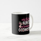 Mug Seuls Les Meilleurs Aunts Sont Promus À Godmère (Devant droit)
