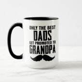 Mug Seuls les meilleurs papas sont promus au café gran (Gauche)
