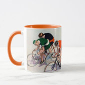 Mug Seven Bicyclists Racing, 1897 (Gauche)