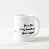 Mug Seventeenth 17 Year Anniversary Personalization (Devant droit)