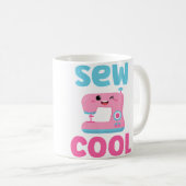 Mug Sew Cool Cute Kawaii Sewing Machine Funny Pun Quil (Devant droit)