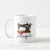 Mug Sewciopath Machine à coudre Drôle Citation Minimal (Gauche)