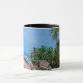 Mug Seychelles – Impression sur toile d'art tropical (Centre)