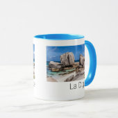 Mug Seychelles La Digue Anse Marron Beach Vintage (Devant droit)
