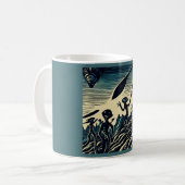 Mug SF - Aliens Sur Une Planète Étrange Découpe 3 (Devant gauche)
