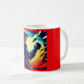 Mug SF - Héros Anime Woodcut 2 (Devant droit)