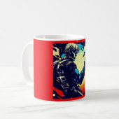 Mug SF - Héros Anime Woodcut 2 (Devant gauche)