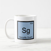 Mug Sg - Agent de sécurité Symbole d'élément de chimie (Gauche)
