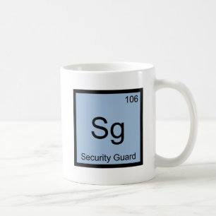 Mug Sg - Agent de sécurité Symbole d'élément de chimie