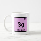 Mug Sg - Chimie de greffe de peau Symbole d'élément De (Gauche)