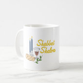 Mug Shabbat Shalom (Devant gauche)
