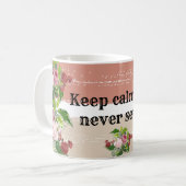 Mug Shabby chic blooming flowers (Devant gauche)