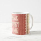 Mug Shabby Chic Floral Home Sweet Home (Devant droit)