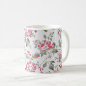 Mug Shabby Chic Floral Rose Motif (Devant droit)
