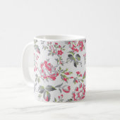 Mug Shabby Chic Floral Rose Motif (Devant gauche)