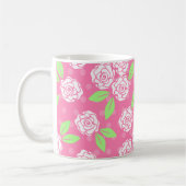 Mug Shabby Chic Rose Vert Floral Feminine (Gauche)