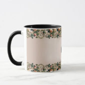 Mug Shabby Chic Rose Vins Floral Élégant (Gauche)