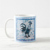 Mug Shades of Blue and Black Mosaic Art (Gauche)