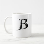 Mug Shadow B – Dark Letter B cup (Gauche)