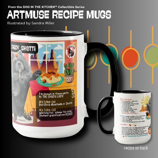 Mug SHADY SKETTI Chow Art Muse Recipe