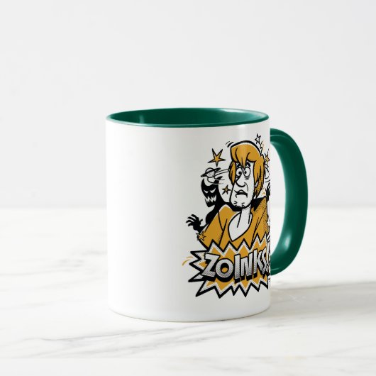 Mug Shaggy "Zoinks !" Graphic halftone (Devant droit)