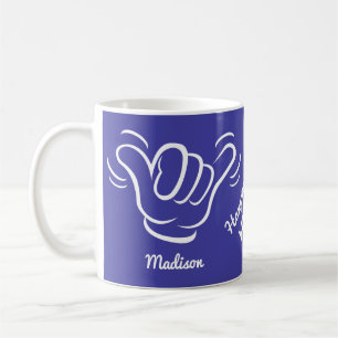 Mug Shaka de nom, emplacement et couleur personnalisés
