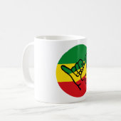 Mug Shaka Main Avec Couleurs Reggae (Devant gauche)