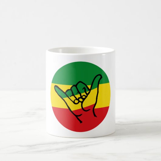 Mug Shaka Main Avec Couleurs Reggae (Centre)