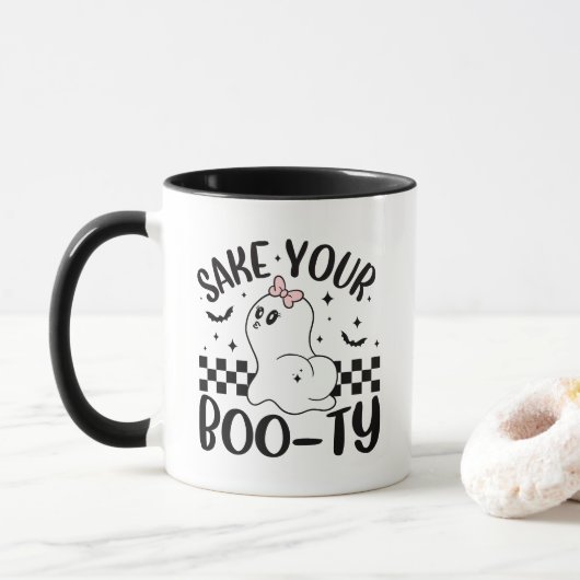 Mug Shake Your Boo-ty Funny Halloween (Avec donut)