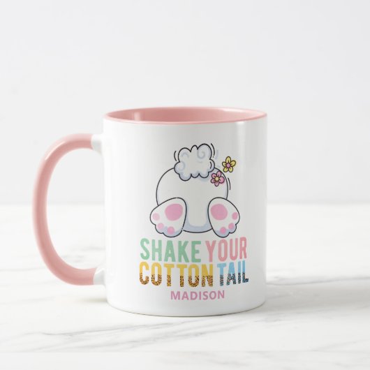 Mug Shake Your Cotton Tail Cute Easter Bunny Ajouter u (Gauche)