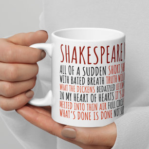 Mug Shakespeare Citations Funny Literary Bookworm Thea