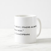 Mug Shakespeare Grandeur Douzième Nuit (Devant droit)